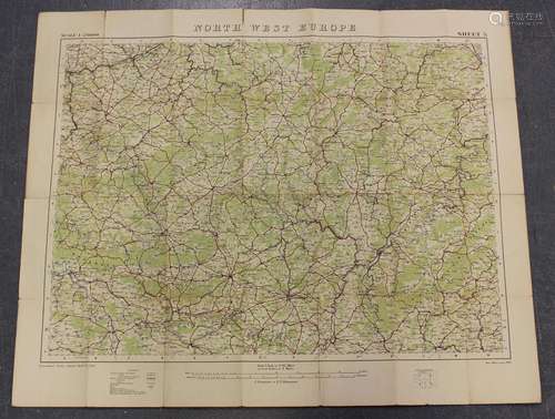 Ordnance Survey (publishers) - Tournai, colour lithograph fo...