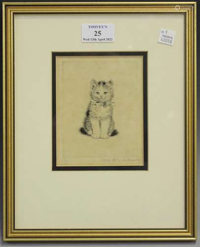 Meta Plueckebaum - Fifi (Study of a Kitten), early 20th cent...