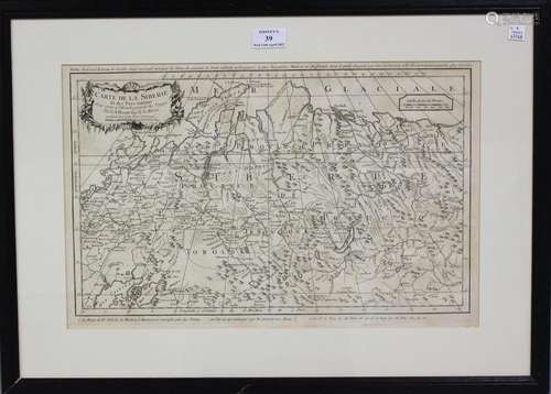 Jacques-Nicolas Bellin - Carte de la Siberie (Map of Siberia...