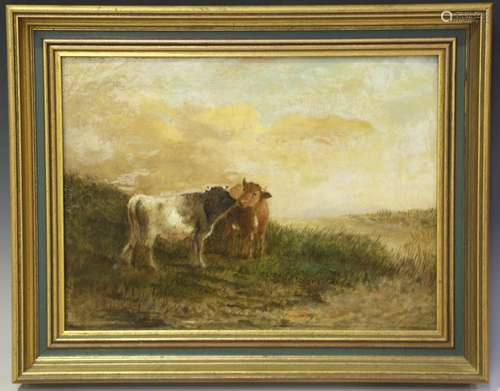 Daniel L. Couch - Two Cows in a Landscape, late 19th/early 2...