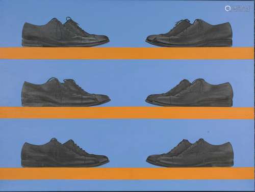 Richard Davidson - Six Pairs of Shoes, early 21st century oi...