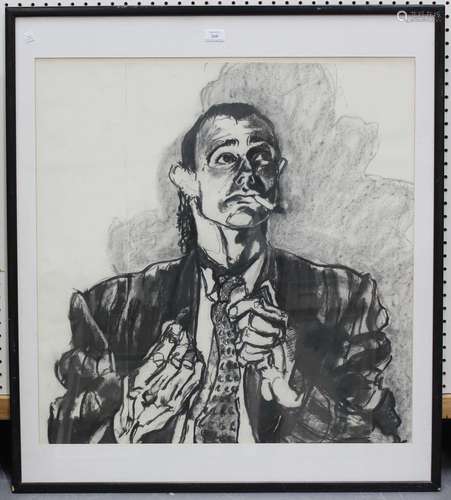 Jacqueline Morreau - Portrait of a Man smoking, 20th century...