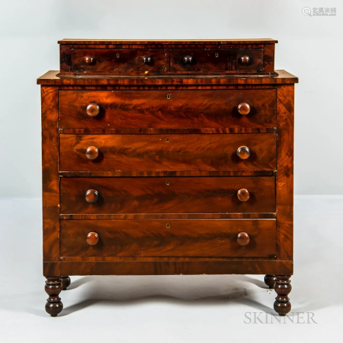 Empire Mahogany Chest of Drawers, two drawers over four draw...