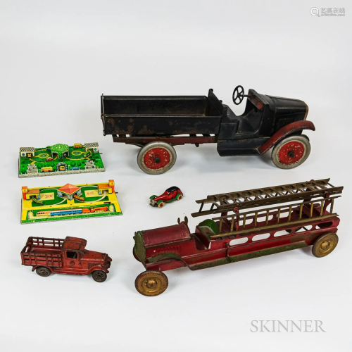 Group of Assorted Toy Trucks and Cars, including two Russian...