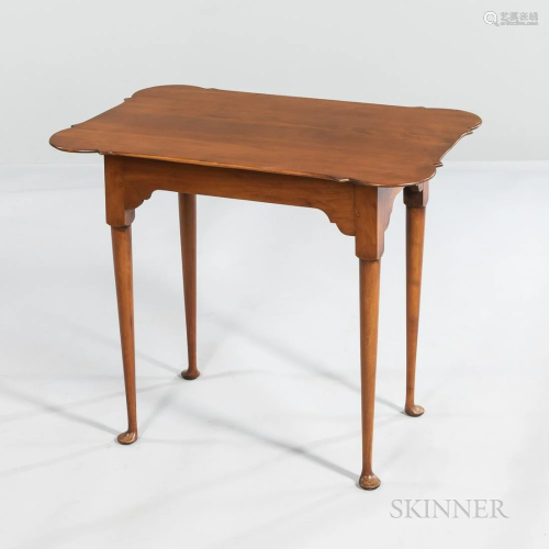 Queen Anne-style Eldred Wheeler Maple Porringer-top Table, w...
