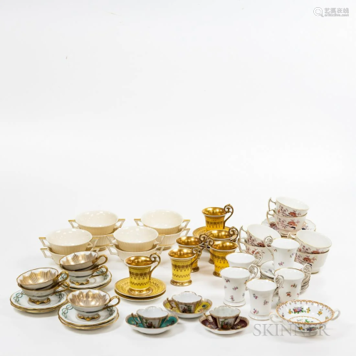 Large Group of Ceramic Tableware, including twelve porcelain...