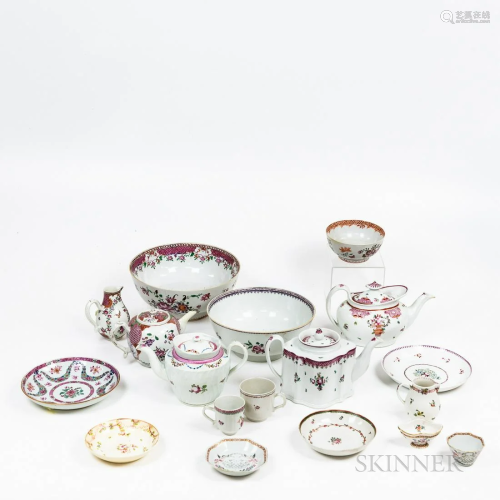 Group of English and Asian Porcelain Table Items, 19th/20th ...