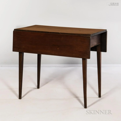 Federal Mahogany Inlaid Pembroke Table, with tapered legs, h...