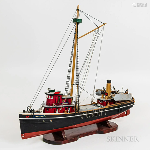 Manhaden "Genevieve" Fishing Boat Model, ht. 29 5/...