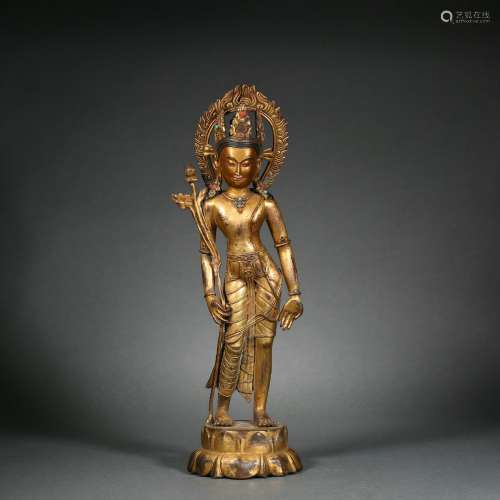Bronze Gilt Lotus Avalokitesvara