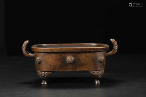 Bronze Double-eared Censer