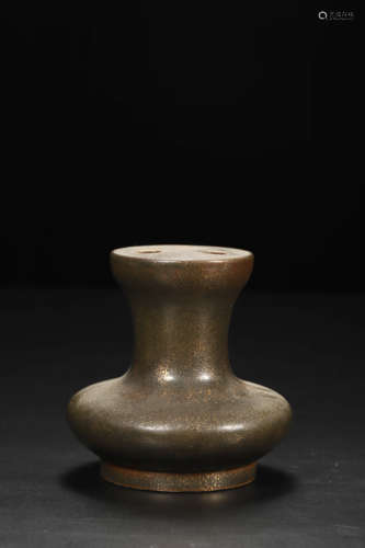 Bronze Glaze Triple-tube Vase