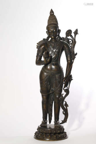 Alloyed Bronze Padmapani Bodhisattva