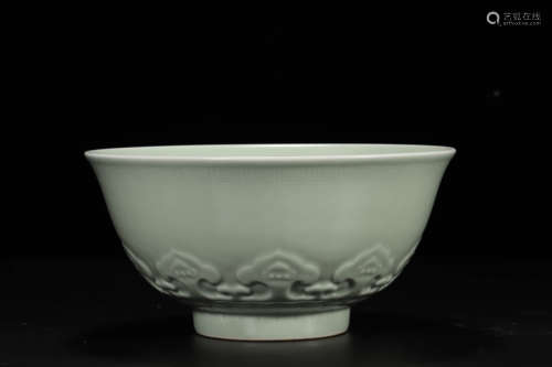 Celadon Floral Bowl