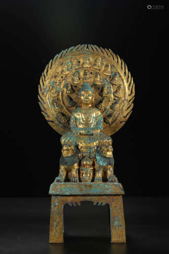 Gilt-Bronze Figure of Shakyamuni