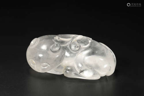 Rock Crystal Scroll Weight