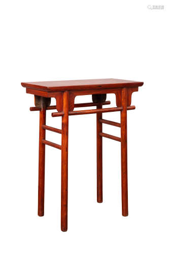 Carved Huanghuali Side Table