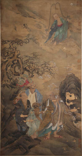 Chinese Figure in Landscape Painting, Anonymous