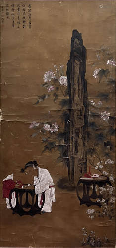 Chinese Flower and Bird Painting, Su Hanchen Mark, Qian Long...