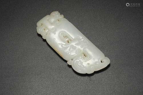 White Jade Dragon Plaque