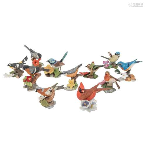 FRANKLIN MINT 11 Vogelfiguren, 1986.