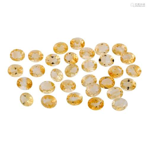 Konvolut ca. 29 Citrine von ca. 100 ct