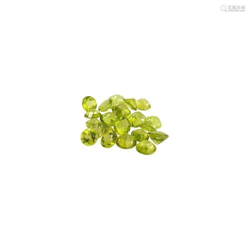 Konvolut Peridot von 22,7 ct