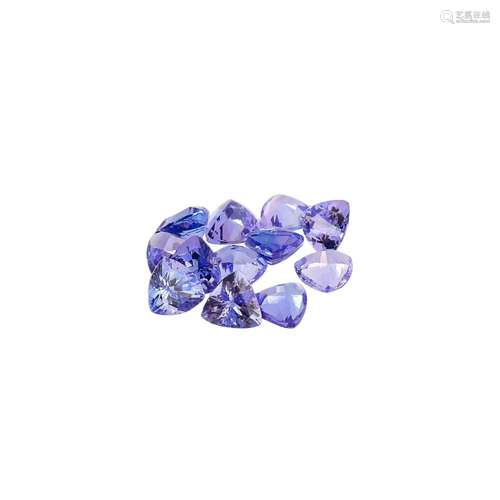 Konvolut 12 Tansanite von 7,9 ct