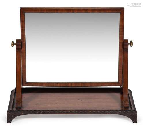 A REGENCY MAHOGANY DRESSING MIRROR, IN THE MANNER OF GILLOWS