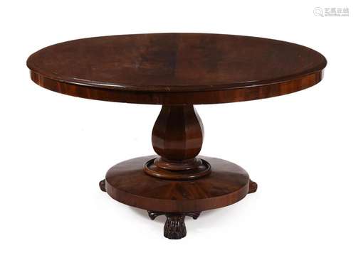 A WILLIAM IV MAHOGANY CENTRE TABLE