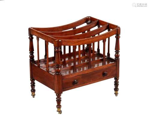 A GEORGE IV MAHOGANY CANTERBURY