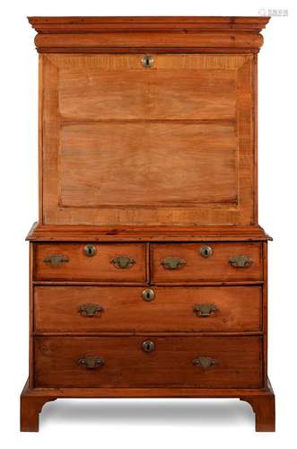 A WALNUT SECRETAIRE