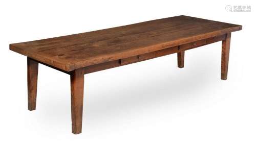 AN ASH REFECTORY TABLE