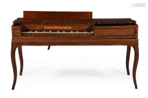 A GEORGE III MAHOGANY SQUARE PIANO