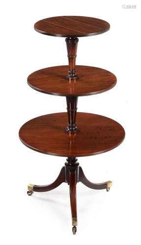 A GEORGE III MAHOGANY DUMB WAITER