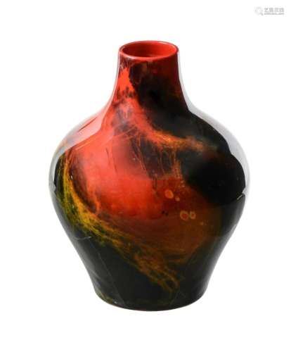 CHARLES NOKE FOR ROYAL DOULTON, A FLAMBE SUNG VASE