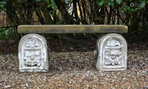 A PAIR OF RENDERED BRICKWORK PIER FINIALS OR MILE-STONE MARK...