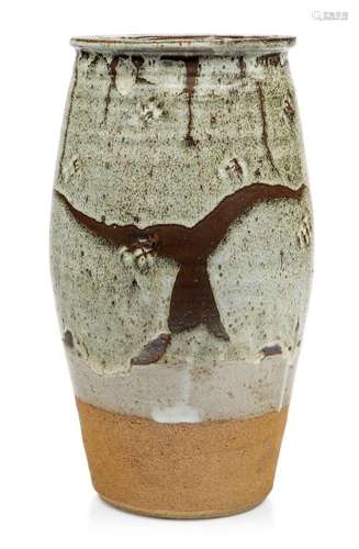 WILLIAM MARSHALL (BRITISH 1923-2007), A LARGE STONEWARE VASE...