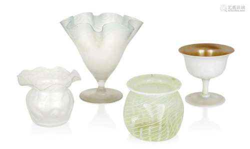 A GROUP OF ART GLASS, EARLY TWENTIETH CENTURY, COMPRISING:- ...