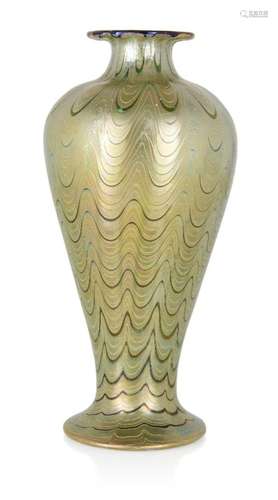 LOETZ (AUSTRIAN), AN IRIDESCENT PHAENOMEN GLASS VASE, C.1900...