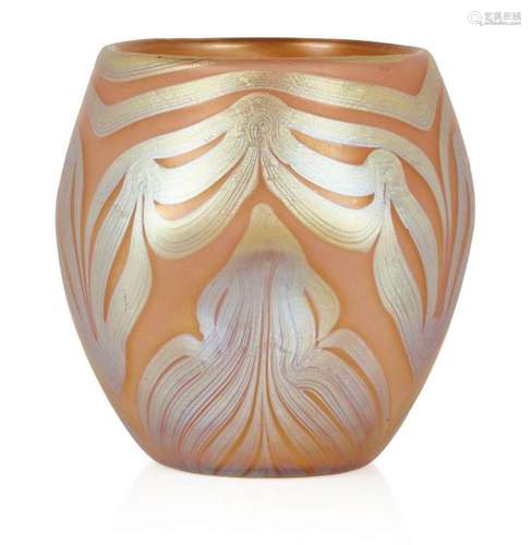 LOETZ (AUSTRIAN), AN IRIDESCENT PHAENOMEN GLASS VASE, C.1900...