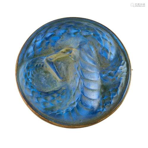 RENÉ LALIQUE (FRENCH 1860-1945), ‘SERPENT’ NO.1277 A CLEAR A...