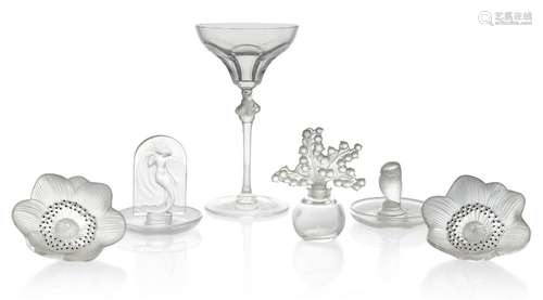 RENÉ LALIQUE (FRENCH 1860-1945), A 'NAIADE' CLEAR AN...