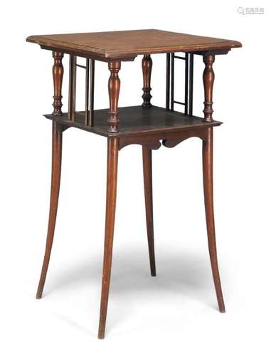 ATTRIBUTED TO E.W. GODWIN (BRITISH 1833-1886), A MAHOGANY AE...