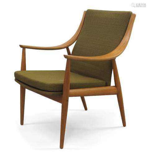 PETER HVIDT (DANISH 1916-1986), A TEAK LOUNGE CHAIR FOR FRAN...