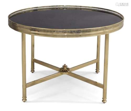 ATTRIBUTED TO MAISON BAGUES, A BRASS OCCASIONAL TABLE, C.196...
