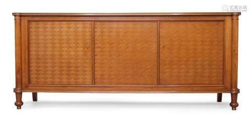 JULES LELEU (FRENCH 1883-1961), A PARQUETRY SIDEBOARD, 1956,...