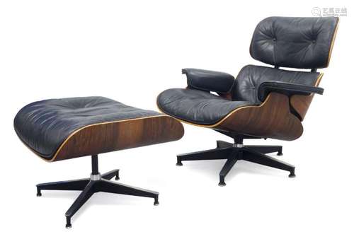 CHARLES AND RAY EAMES (AMERICAN), A '670' LOUNGE CHA...