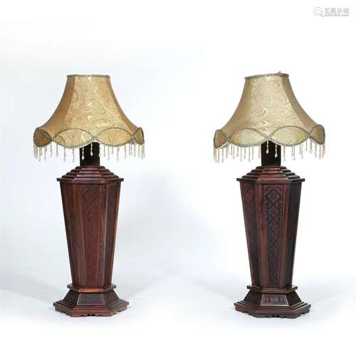 Pair Annatto Table Lamp