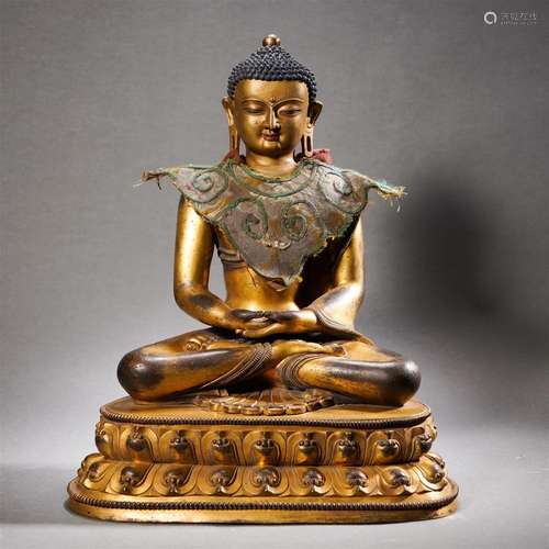 A Bronze-gilt Figure of Amitabha